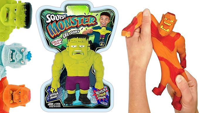 JA-RU Jumbo Stretchy Monster Toy (1 Monster Assorted) Slow Rising Squishy Monster Action Figures ... | Amazon (US)