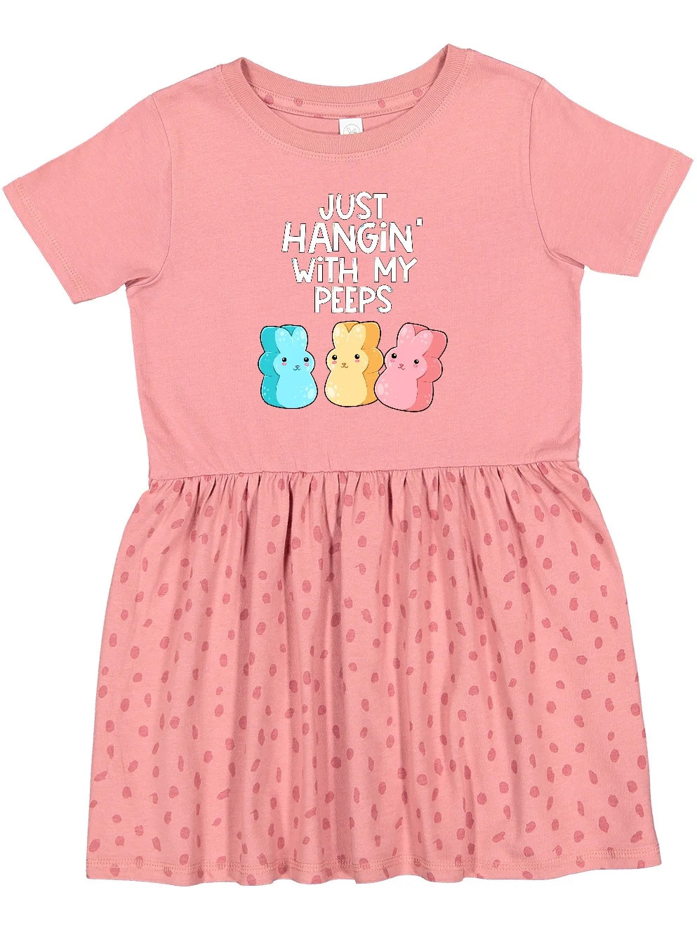 Inktastic Easter Hangin' with My Peeps Girls Toddler Dress | Walmart (US)