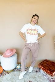Gobble Till You Wobble Tee | Pink possum