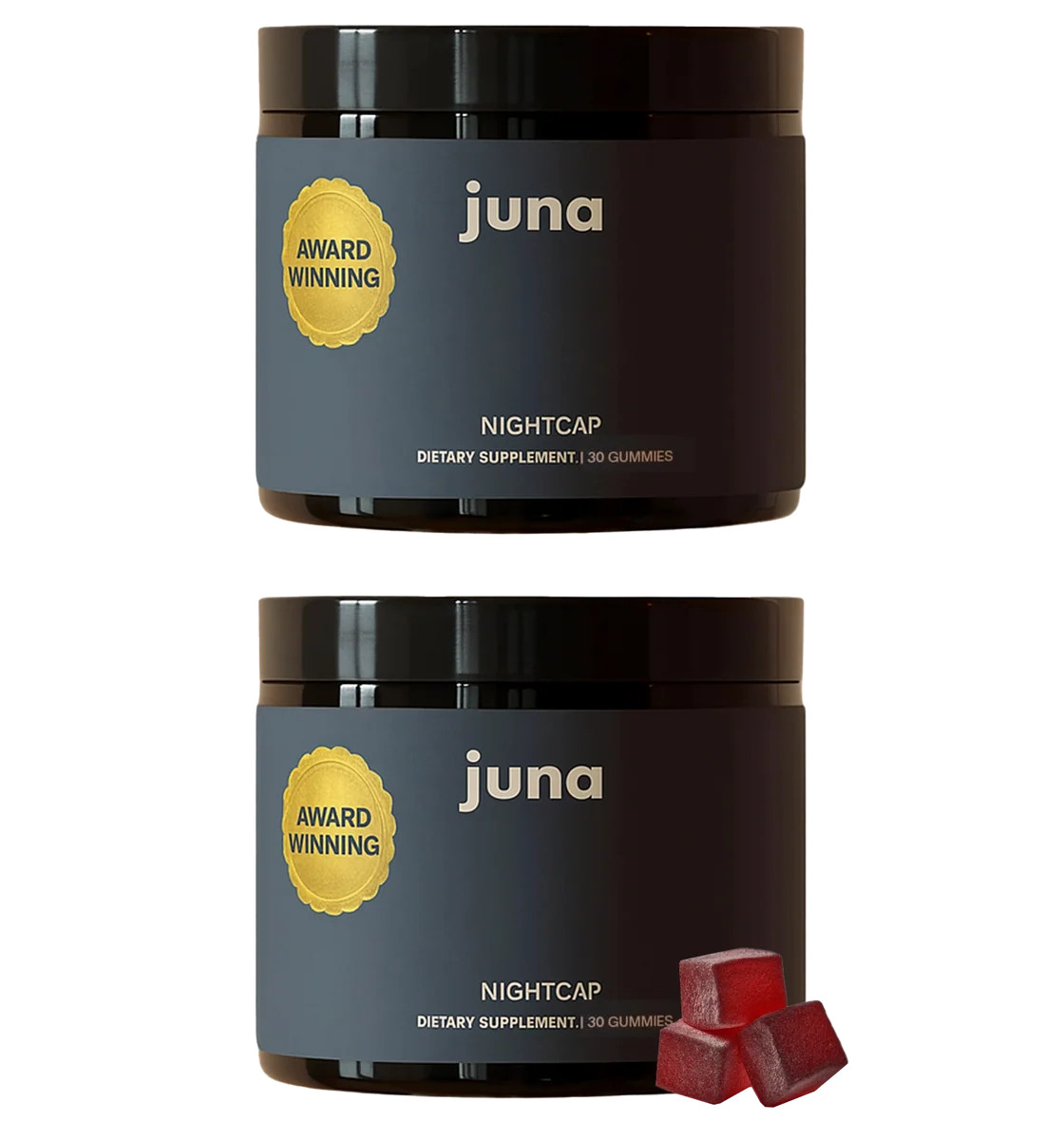 Nightcap Sleep Gummies | All Natural Sleep Aid, Magnesium (30 Gummies) | Juna