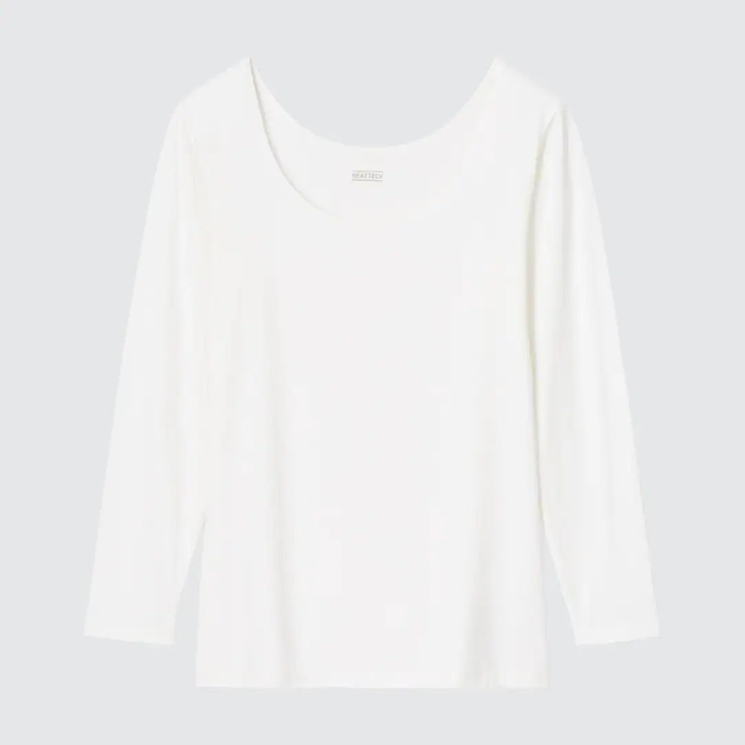 HEATTECH SCOOP NECK LONG SLEEVED THERMAL TOP | UNIQLO (UK)