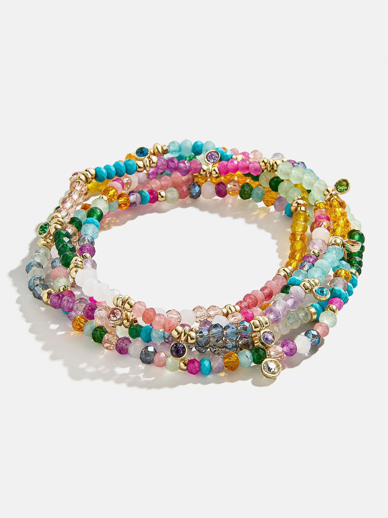 Indya Semi-Precious Layered Bracelet Set  - Multi | BaubleBar (US)