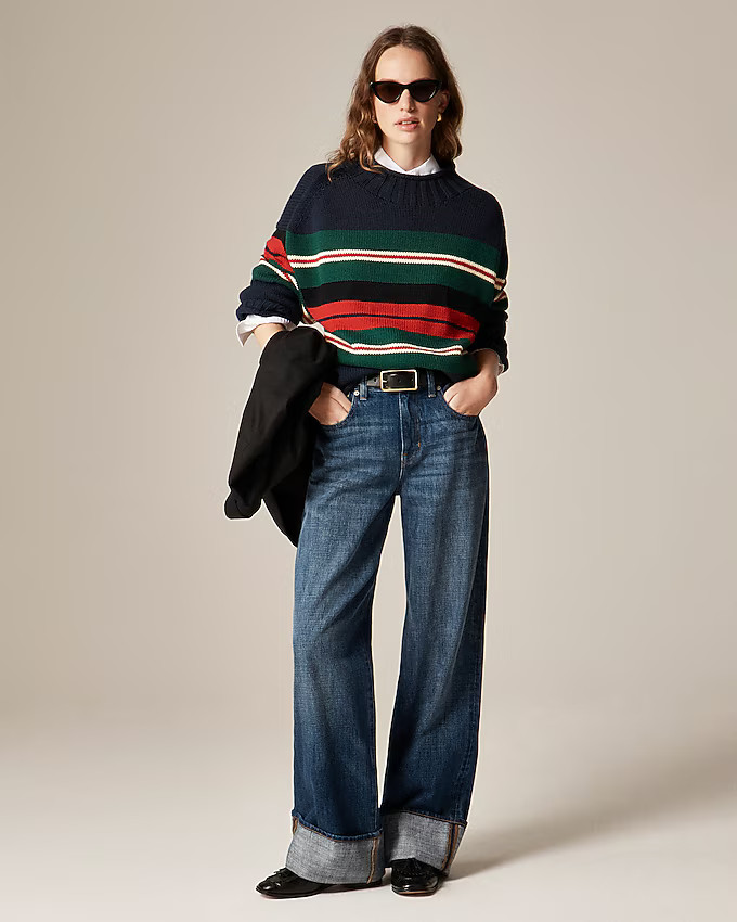2025 Rollneck™ sweater in rugby stripe | J. Crew US