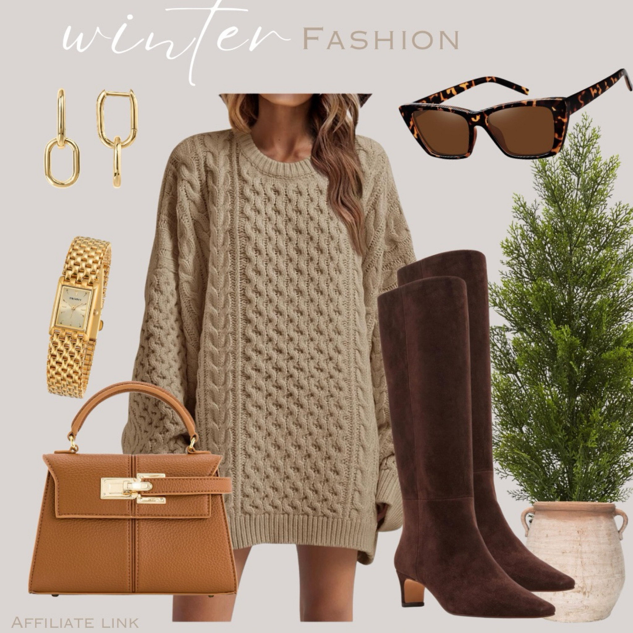 Winter Fashion! 🤎


Oversized sweater dress, knee high boots, purse, watch, earrings, sunglasses, winter outfit Inspo 


#amazon #amazonfashion 

#LTKSeasonal #LTKStyleTip #LTKHoliday