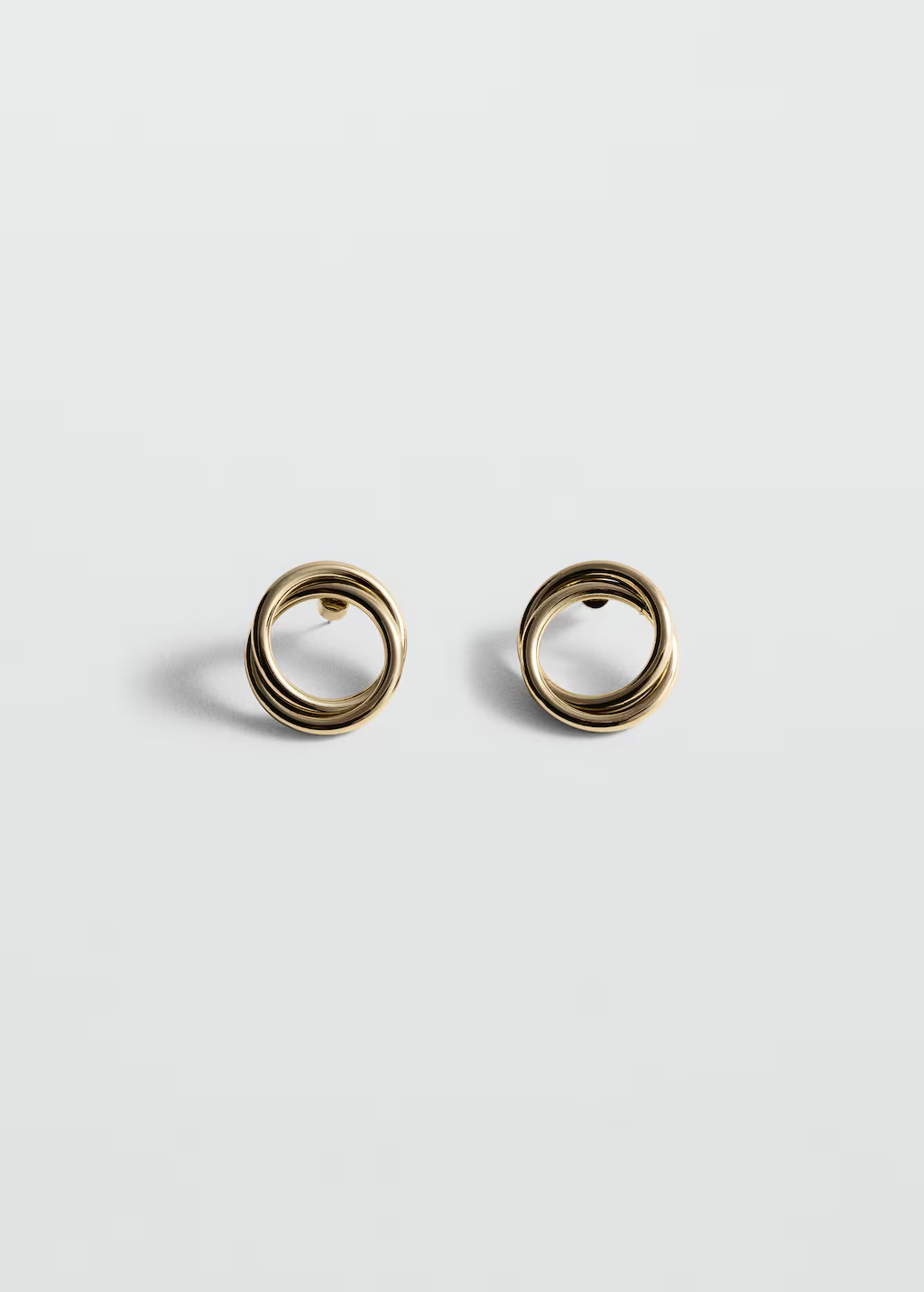 Interlocking circular earrings | MANGO (UK)