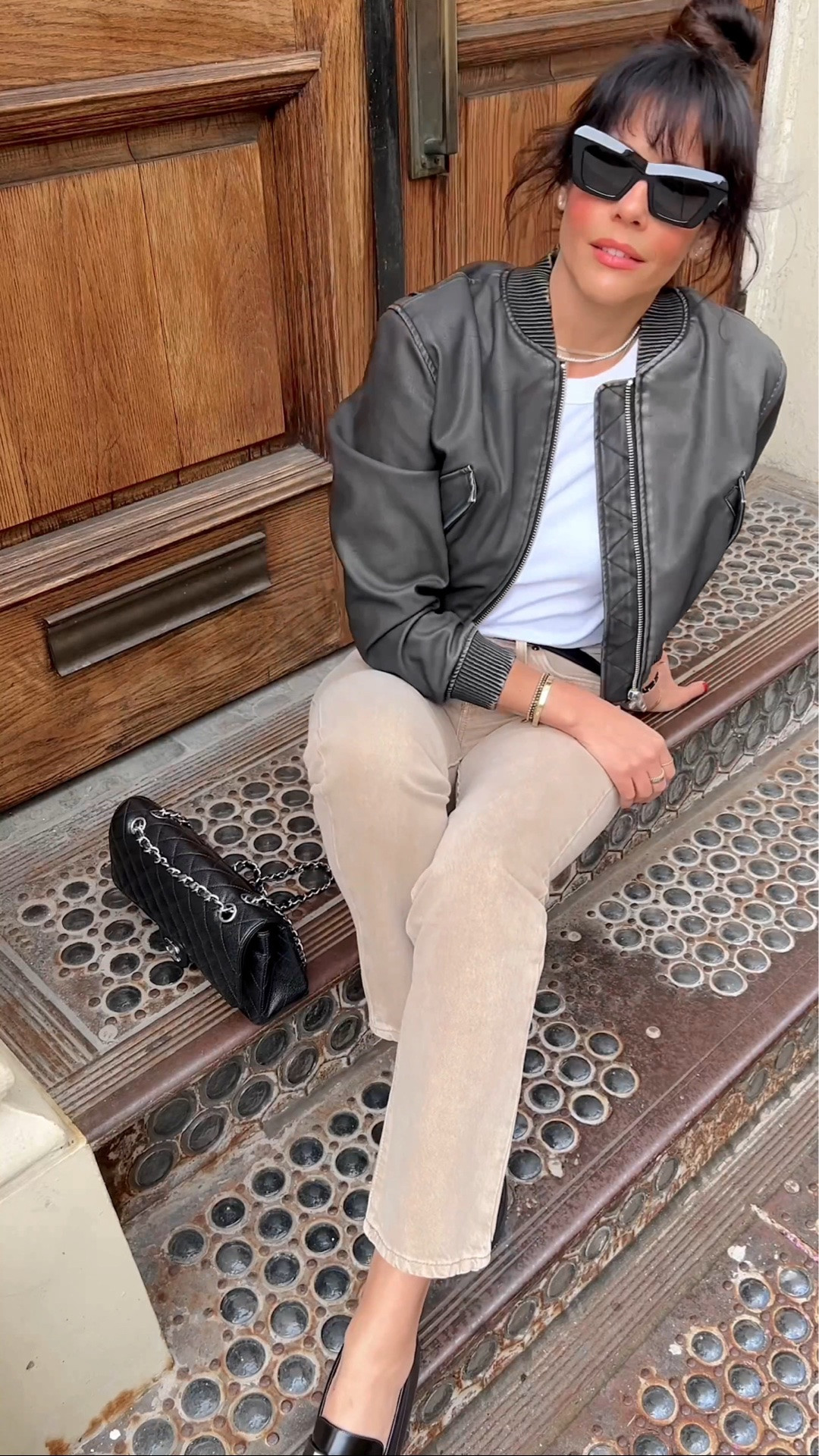 Strolls in the city, wearing my versatile bomber jacket that goes with any outfit. Best part it’s now on sale! Paired it with a dark beige denim and white tank for an everyday look. #SpringLooks #OOTD #FashionInspo #RevolveMe

#LTKootd #LTKdayinmylife #LTKTravel