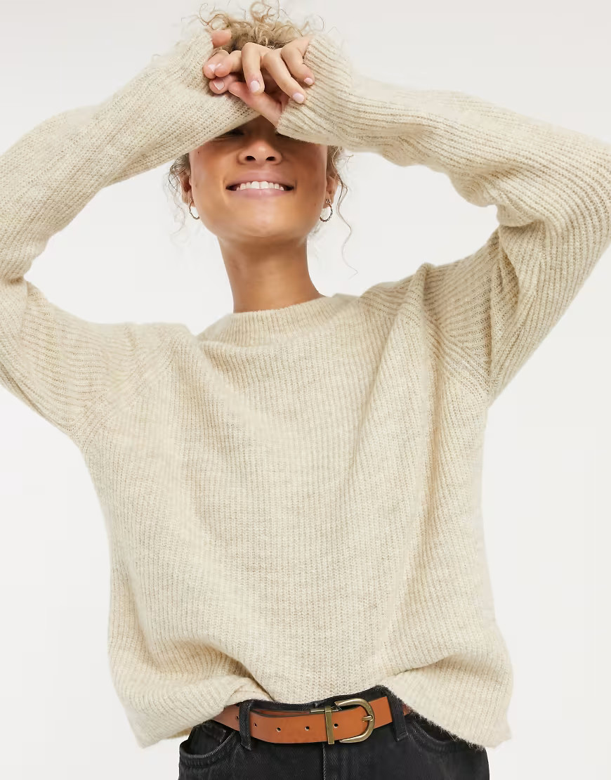 Pieces – Beigefarbener Pullover | ASOS (Global)