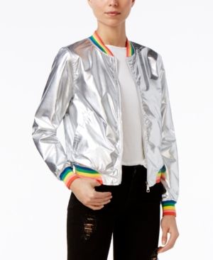 ban. do Metallic Bomber Jacket | Macys (US)