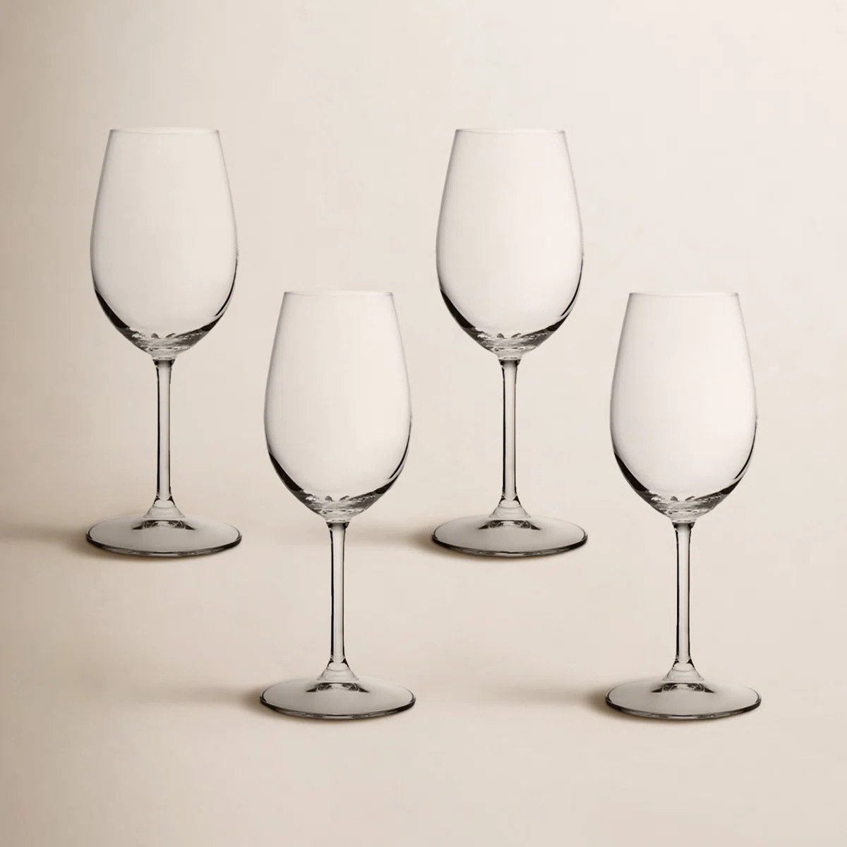 Rennert Semi-Handmade Lead-Free Crystal White Wine Glass (Set of 4) | Wayfair North America