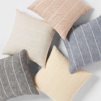 Cotton Striped Square Throw Pillow - Threshold™ | Target