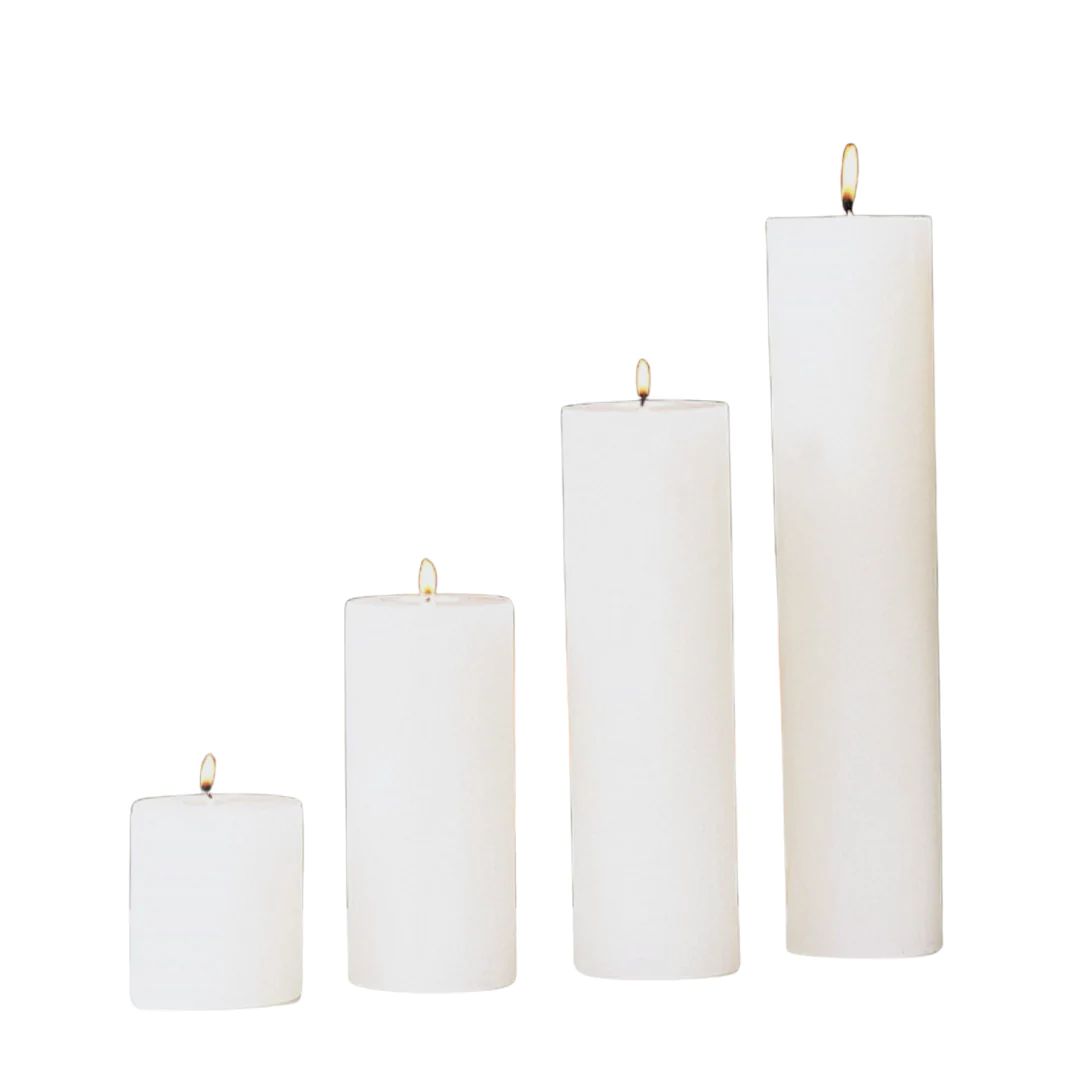 White Pilar Candle | Megan Molten