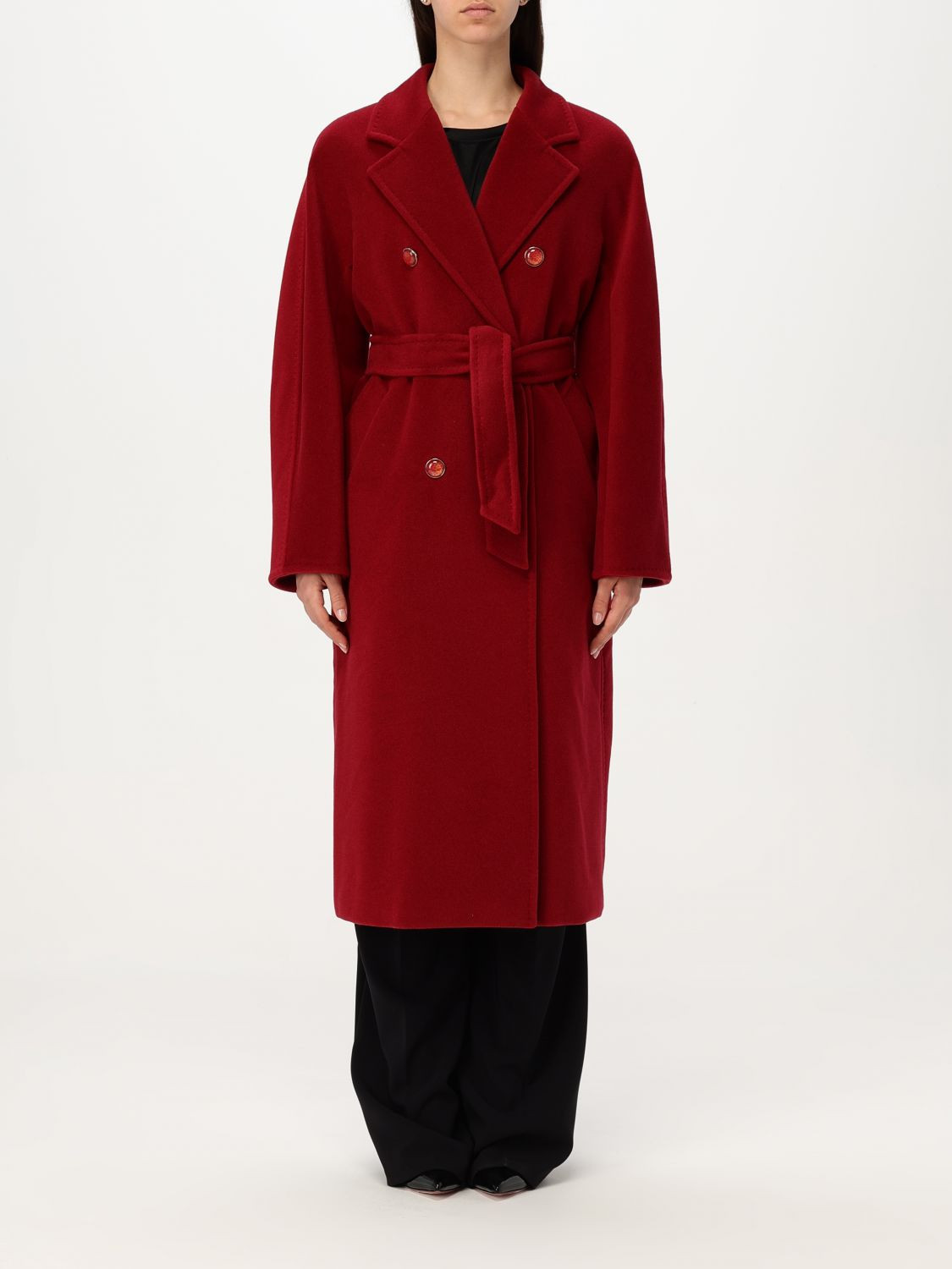 Coat MAX MARA Woman color Red | Giglio.com - Global Italian fashion boutique