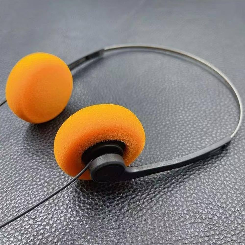 Orange Retro Over-Ear Headphone, Vintage Feelings Underwire Headphone, Retro Lightweight Earphone... | Amazon (US)
