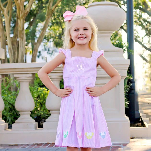 Pastel Mouse Ears Pink Gingham Chloe Dress | Classic Whimsy