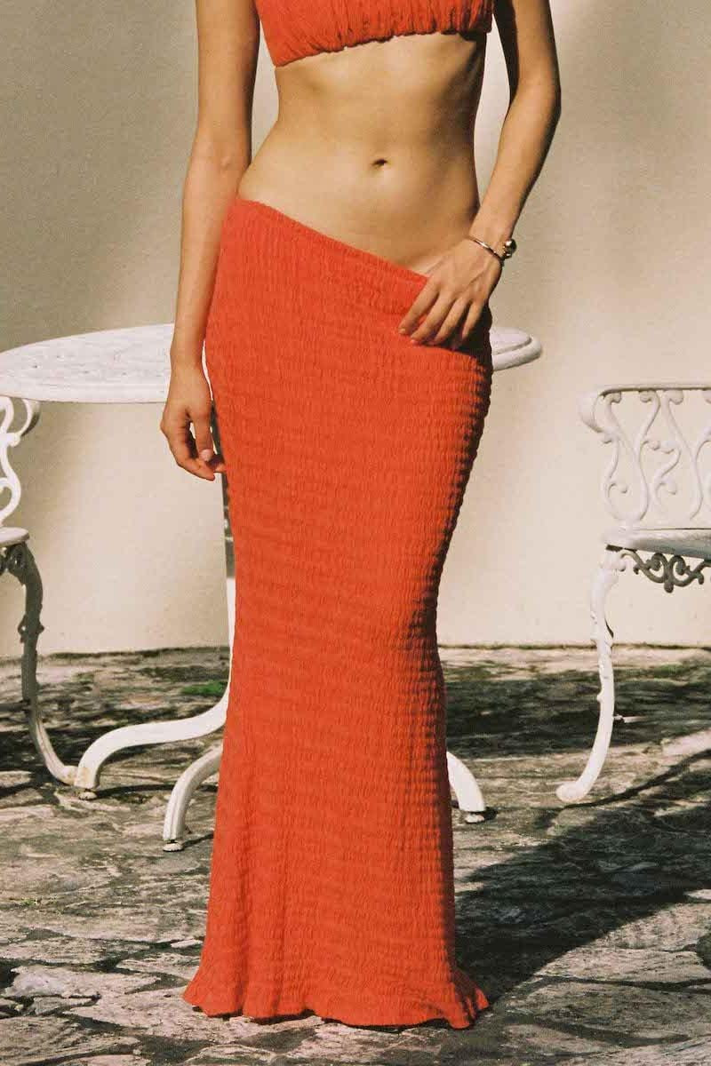 Tangerine Natalia Skirt | Montce