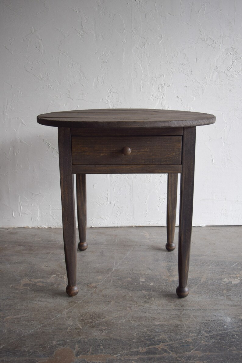 Made-to-order: Round Antique Inspired Accent Table With Drawer - Etsy | Etsy (US)