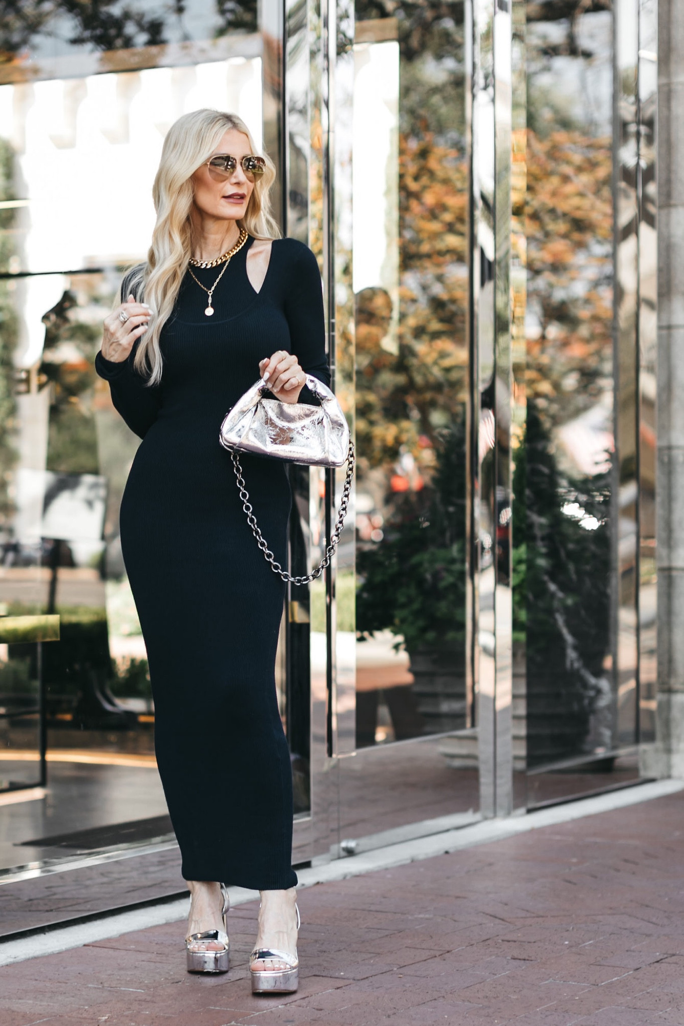 TRENDING NOW >> SILVER SHOES & ACCESSORIES ⛓️ and these look perfect paired with this navy blue maxi dress. Wear this look on a date night or GNO and you’ll be sure and turn a few heads! 

This dress runs tts, I’m wearing an XS. 



#LTKshoecrush #LTKstyletip #LTKover40