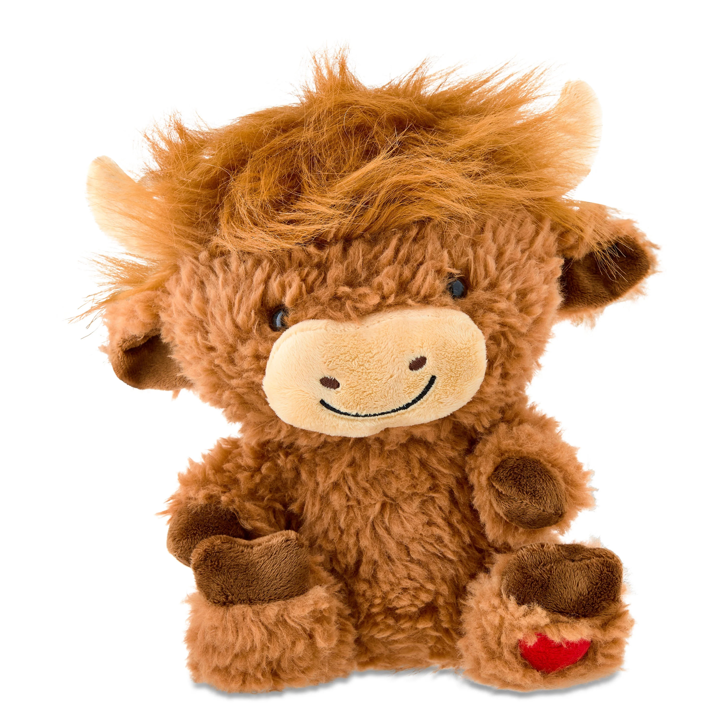Medium Highland Cow Plush, Brown, 10", Valentine's Day by Way To Celebrate | Walmart (US)