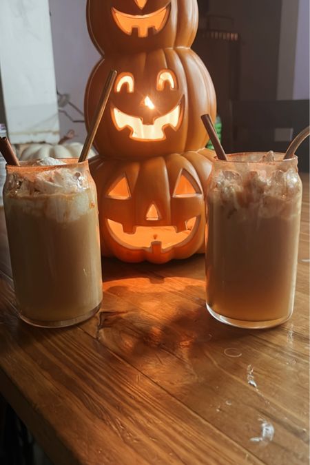 These Spiked Caramel Apple ciders were the perfect Fall Drink to unwind on the weekend, cuddled up and cozy for movie night 💕🎃

Simple recipe:
1 cup of store bought apple cider 
Splash of cinnamon butter extract
Caramel sauce 
1 oz of Bailey’s Cream Salted Caramel 
1 oz of Captain Morgan 
A Dash of Cinnamon and Brown Sugar for your Rim bedazzle 
topped with Sugarfree cool whip and more cinnamon and cinnamon stick for extra flavor and pretty vibes 

How to: 
Dip rim of glasses in caramel sauce and then in brown sugar cinnamon mixture for that extra fancy vibes 
Warm up 1 cup of cider and a splash of cinnamon butter extract and brown sugar. Let cool. 
Add your liquors and top with cooled cider into glass 
Top with whipped cream and cinnamon and enjoy 😊 

#LTKSeasonal #LTKHalloween #LTKHoliday