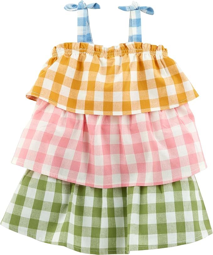 Mud Pie Girls' One Size Kids Check Dress | Amazon (US)