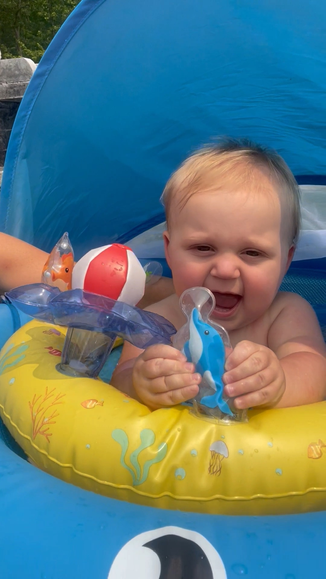Got this float for baby Tripp for this summer and been loving it! Has SPF50 on the shaded canopy and adjustable hooks + fun inflatable toys. Currently on sale

Click below to shop blue or pink!

Pool | summer | float | floatie | swim | baby | vacay | swimmies | toddler 

#LTKSeasonal #LTKBaby #LTKSwim