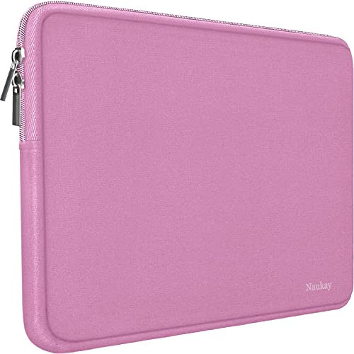 14 Inch Laptop Sleeve, Resistant Neoprene Laptop Sleeve/Notebook Computer Pocket Case/Tablet Briefcase Carrying Bag for 14 inch HP, Lenovo, Asus Notebook, Ultrabook, Pink | Amazon (US)