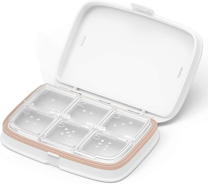 ZDQZC Waterproof Pill Case - Travel Pill Organizer Small Pill Box with Removable Compartments - P... | Amazon (US)