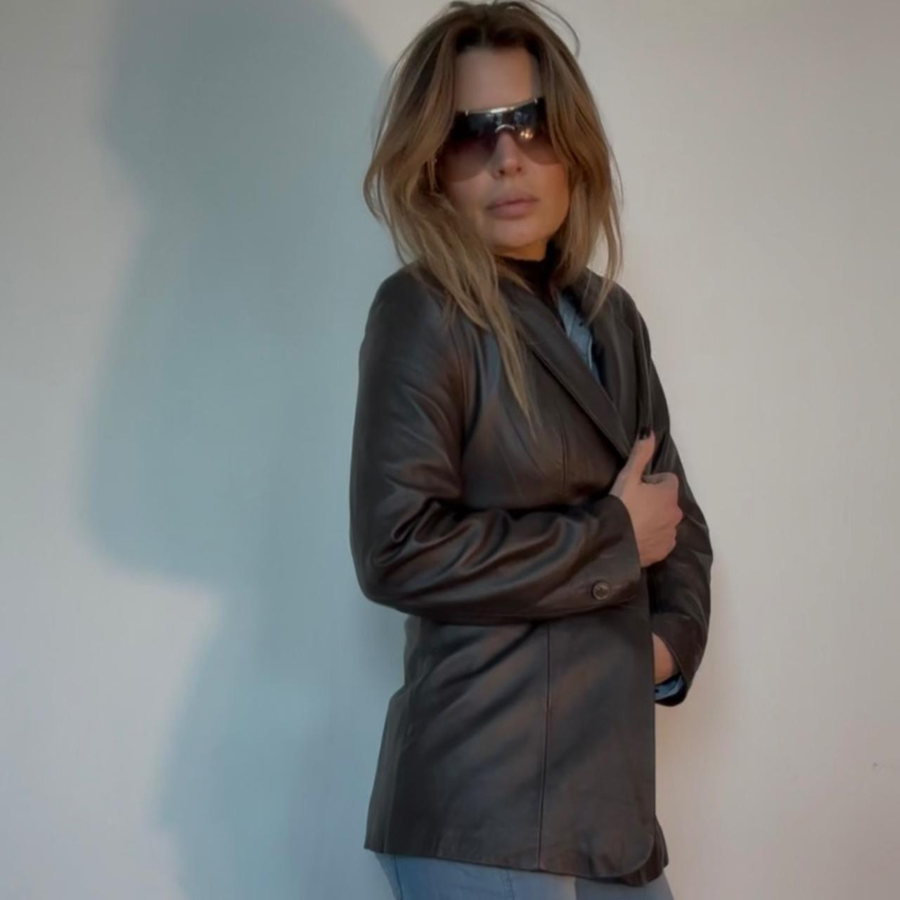 Denim & Co. Women's Blazer Jacket - Brown - S | Depop US