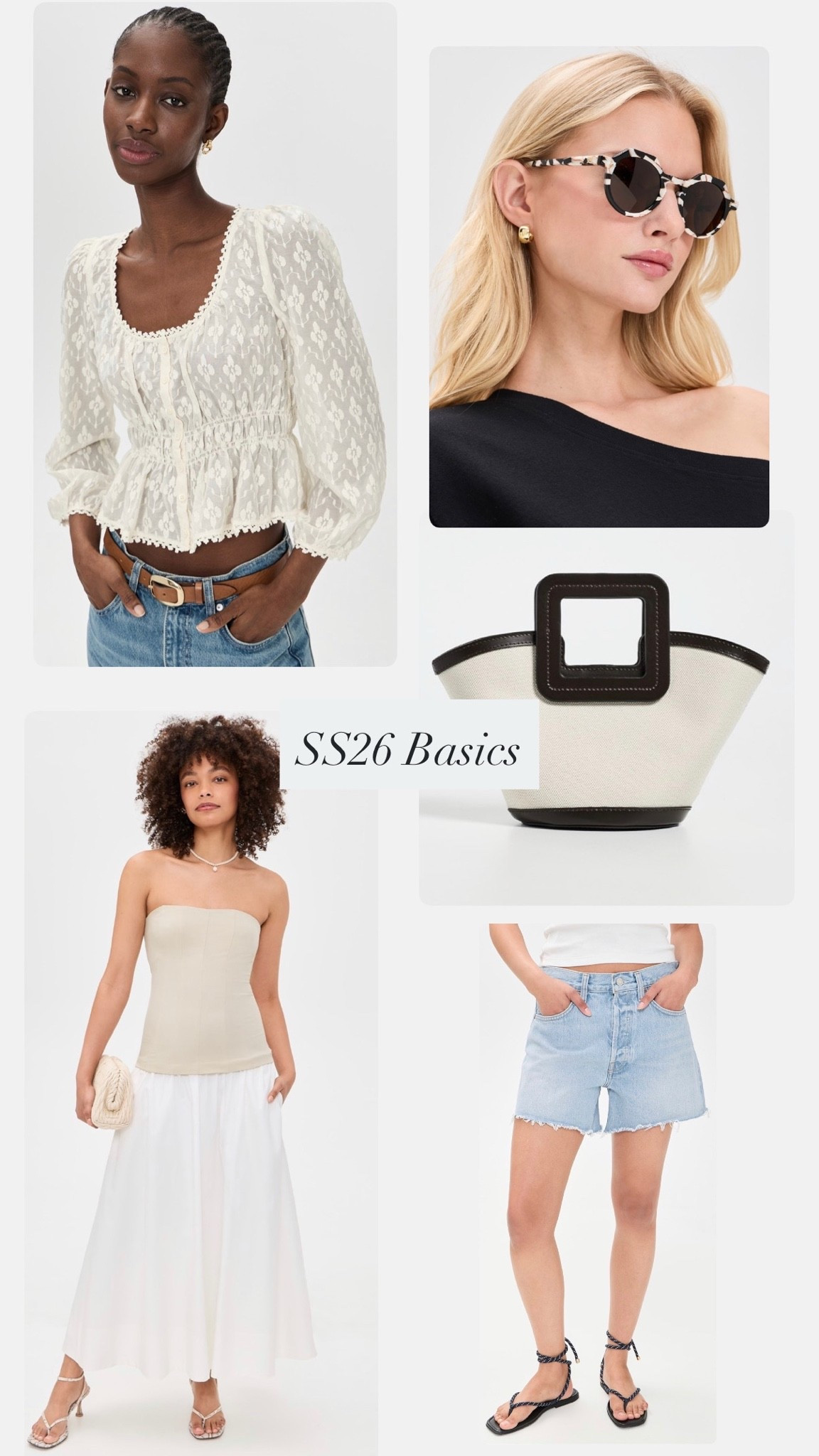 SS26 black and white basics :) for all spring / summer long — daily edit cover from Found by Em