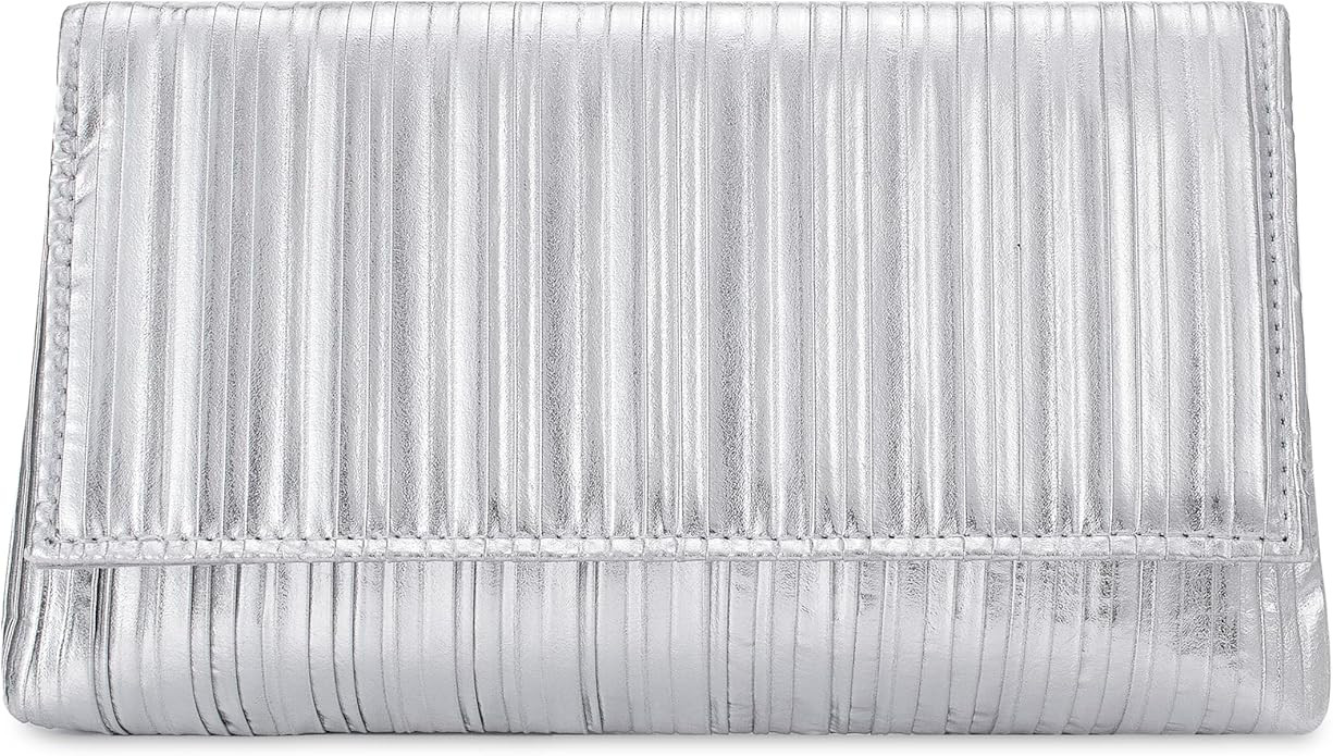 Tmore Clutch Purses for Women PU Leather Clutch Bag with Chain Handbags Soft Pleated Evening Bag | Amazon (US)