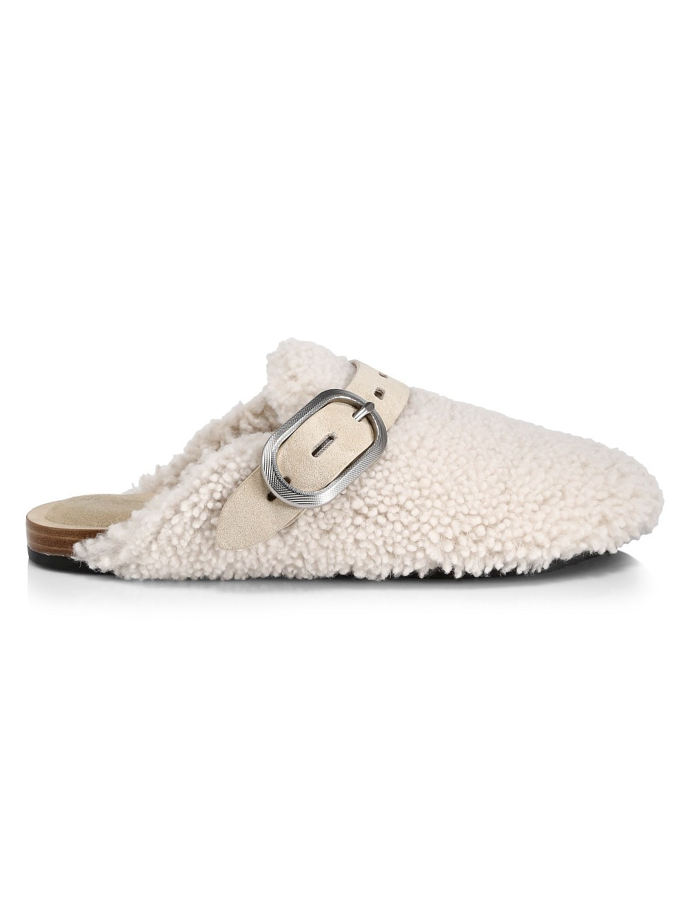 Rag & Bone Women's Ansley Shearling Slides - Antique - Size 37 (7) Sandals | Saks Fifth Avenue