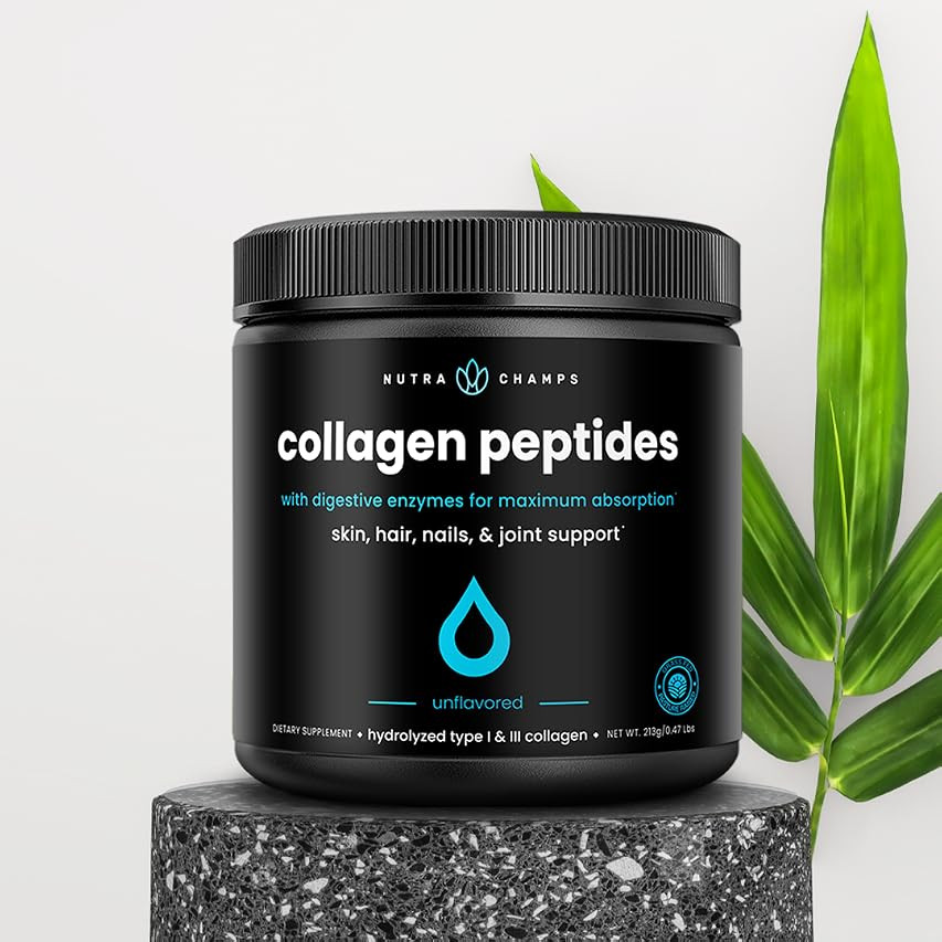 Collagen Peptides Powder - Enhanced Absorption, Double Hydrolyzed, Grass Fed, Keto Protein Powder wi | Amazon (US)