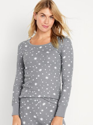 Waffle-Knit Pajama Top for Women | Old Navy (US)