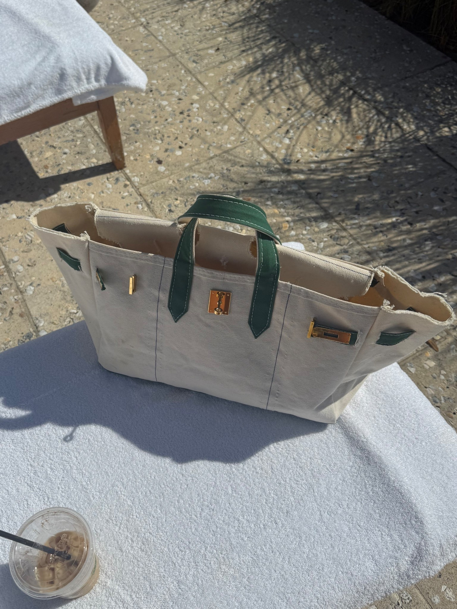 Tote Birkin sprezzy boat tote custom code 