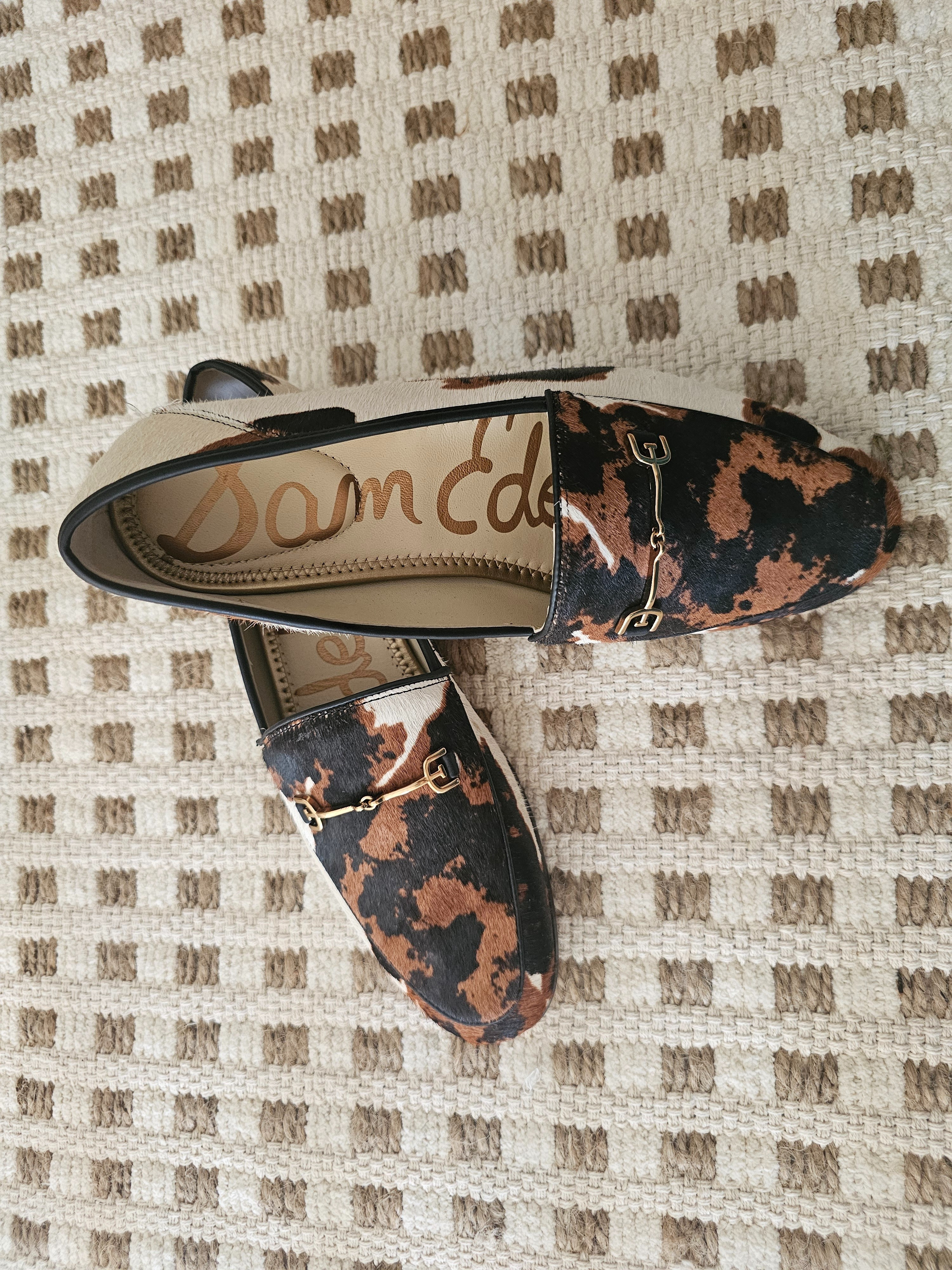 The cow print has me in a chokehold this season.  Love these for the print, style, and comfort because no break- in time is required. #LTKShoeLover

#LTKOver40 #LTKWorkwear #LTKFindsUnder100