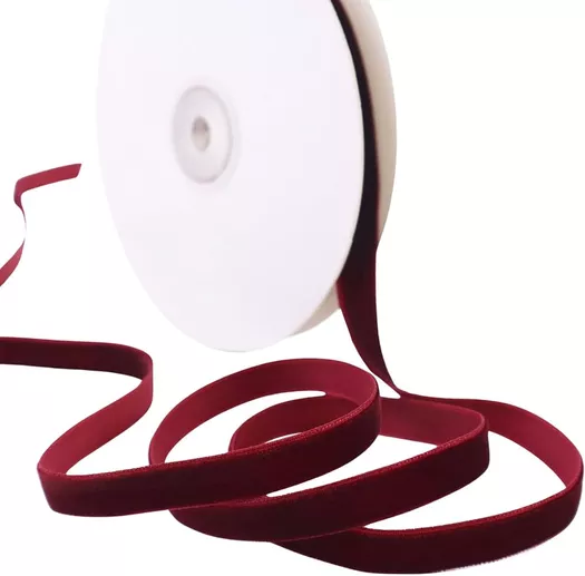 MEEDEE Red Ribbon 1/4 Inch Red Satin Ribbon Double Face Satin Ribbon Thin  Red