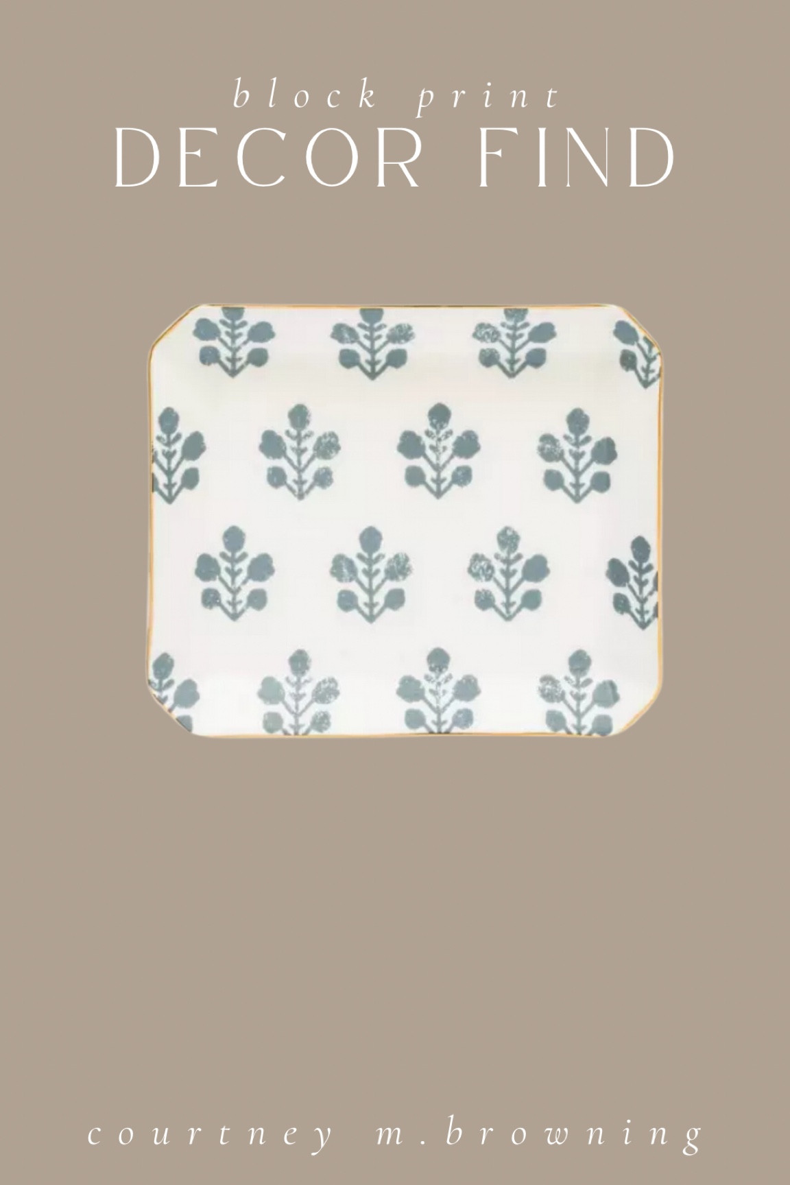 Block print tray, trinket tray, sugar paper, home decor 

#LTKHome