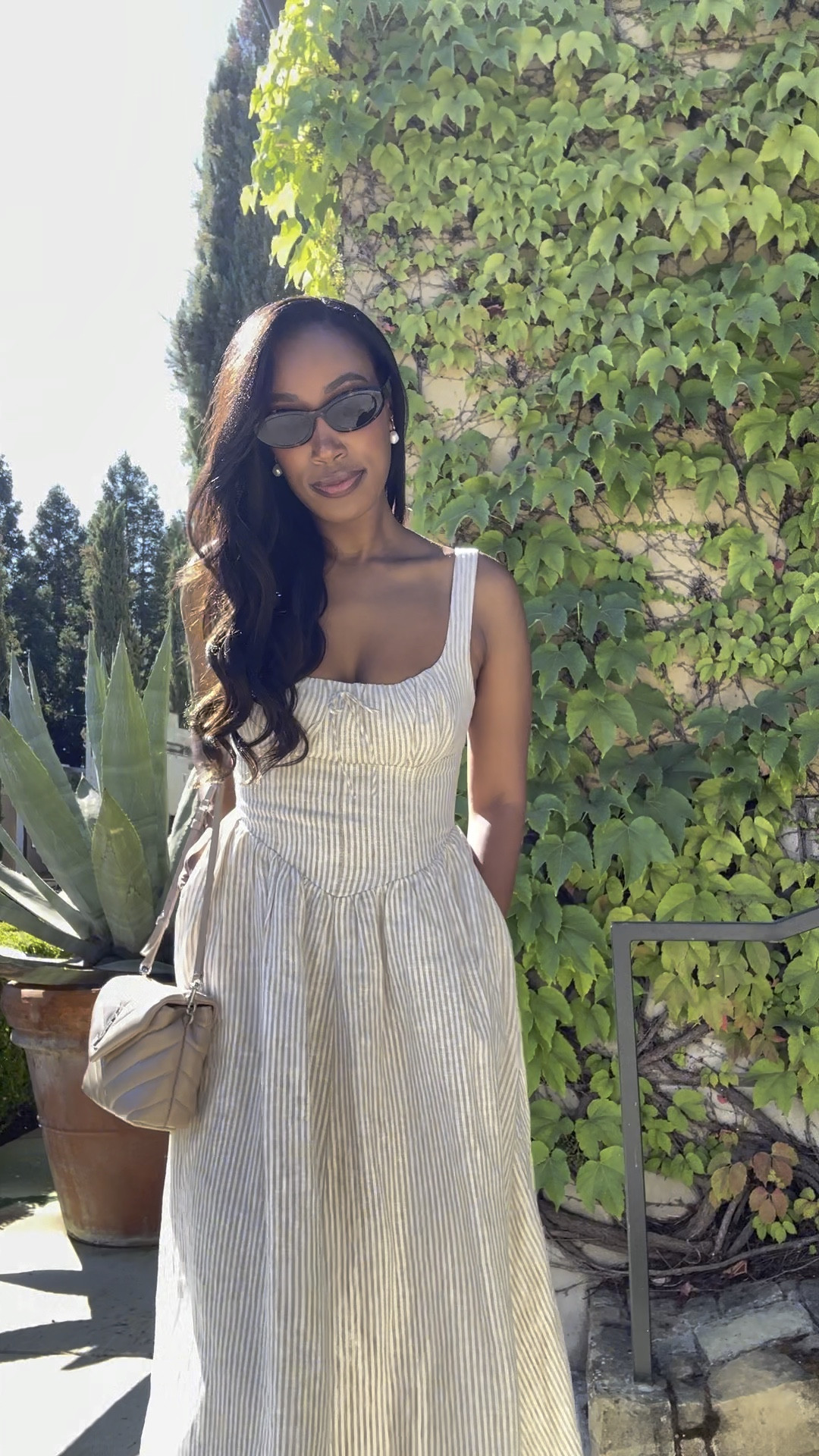 Reformation dress outfit check! 🤍

#LTKStyleTip #LTKShoeCrush #LTKItBag