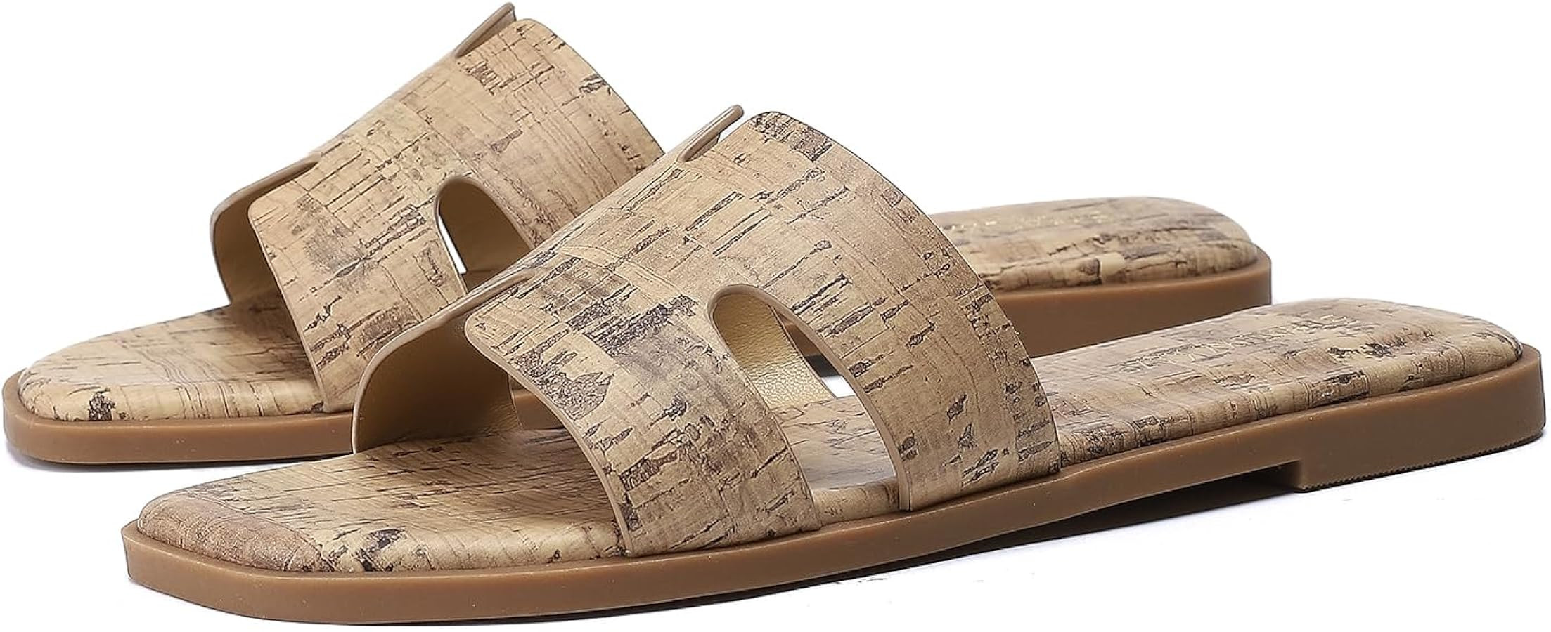 Stratuxx Kaze Open Toe Flat Dress Sandals Womens Slide Comfortable Summer Black, White, Tan Sanda... | Amazon (US)