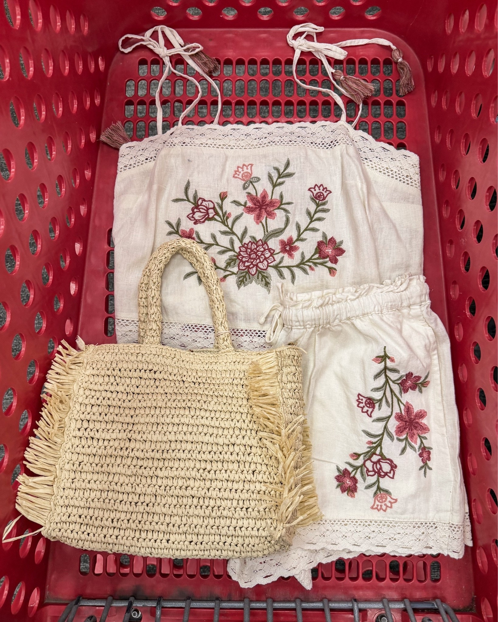 Had some fun putting together warm weather outfits at Target today and lots are on sale! I always get some funny 👀🫣 when I do this. But don’t worry, I put everything away neatly (that didn’t come home with me).

Target haul, chic elevated casual summer outfits, styling trends over 40, warm weather outfits, Anthropologie inspired, designer inspired handbag, tie waist jeans, crochet sweater, vacation outfit, Memorial Day outfit

#LTKootd #LTKSeasonal #LTKTall