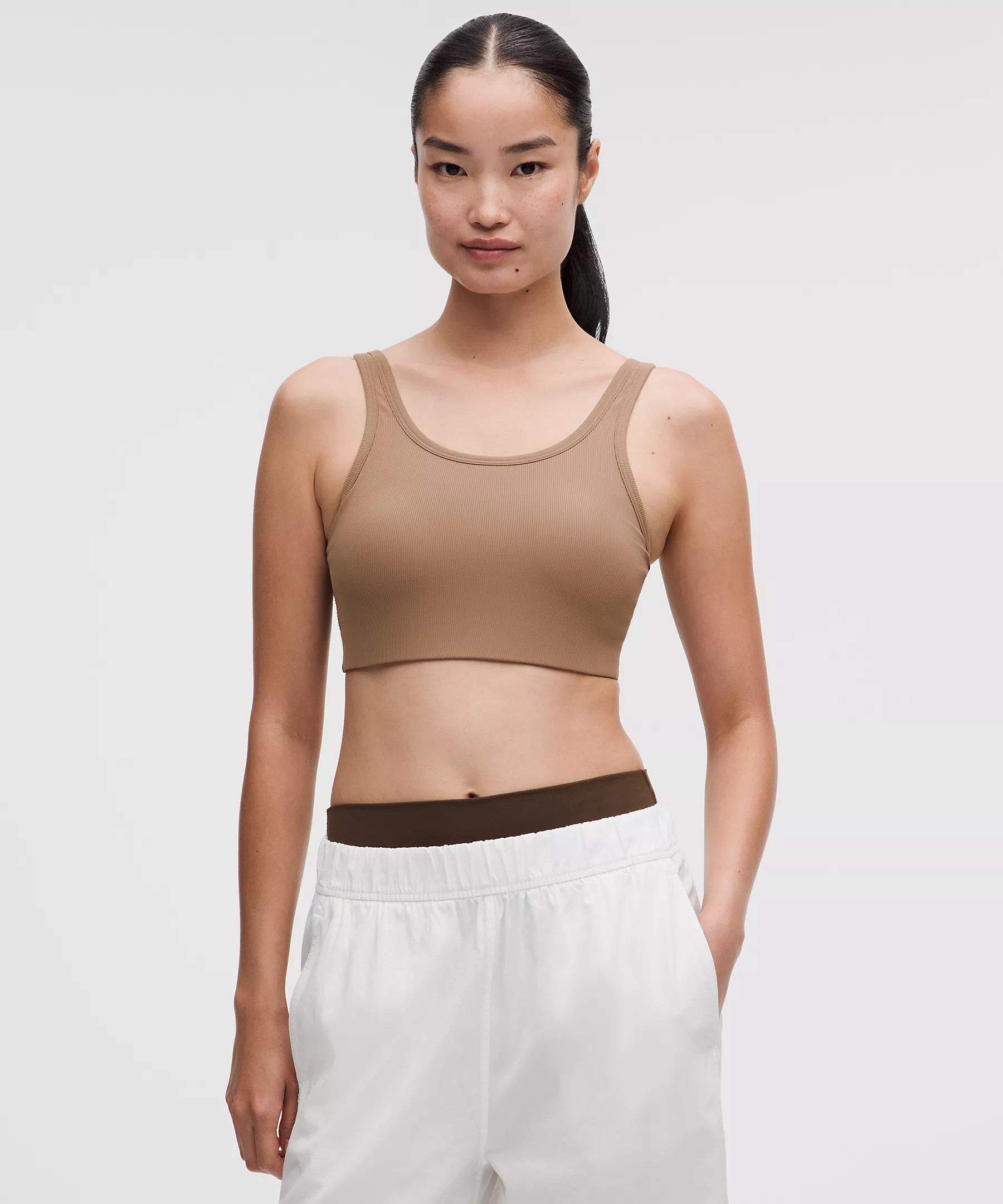Nulu Ribbed Scoop-Neck Bra | Lululemon (US)