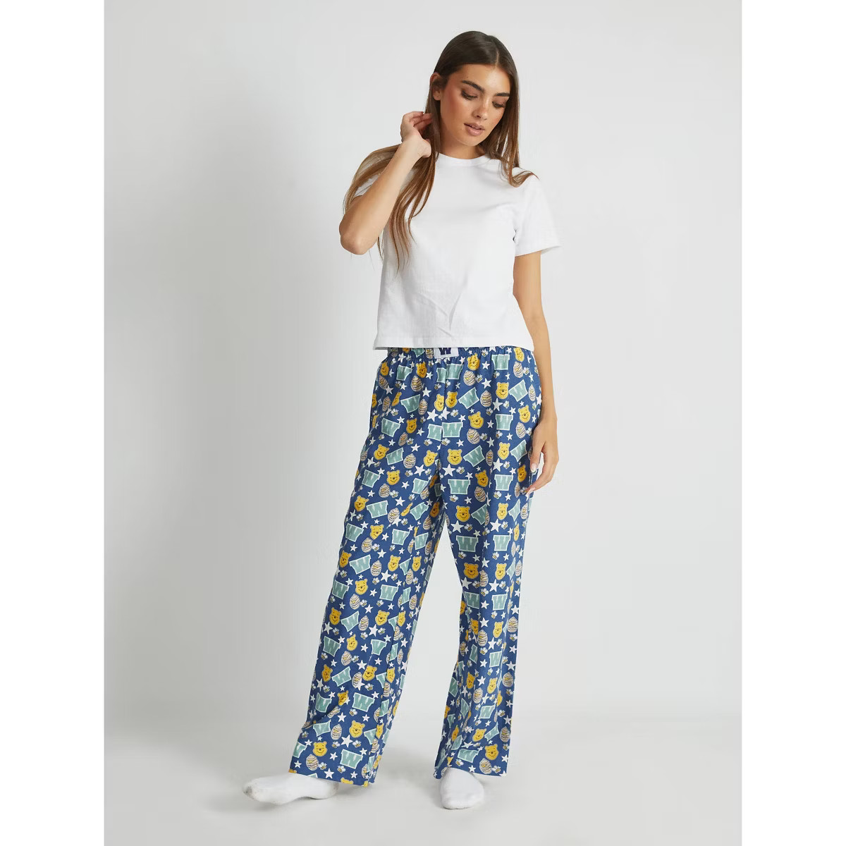 Women's Winnie the Pooh Pajama Pants - Navy Blue | Target