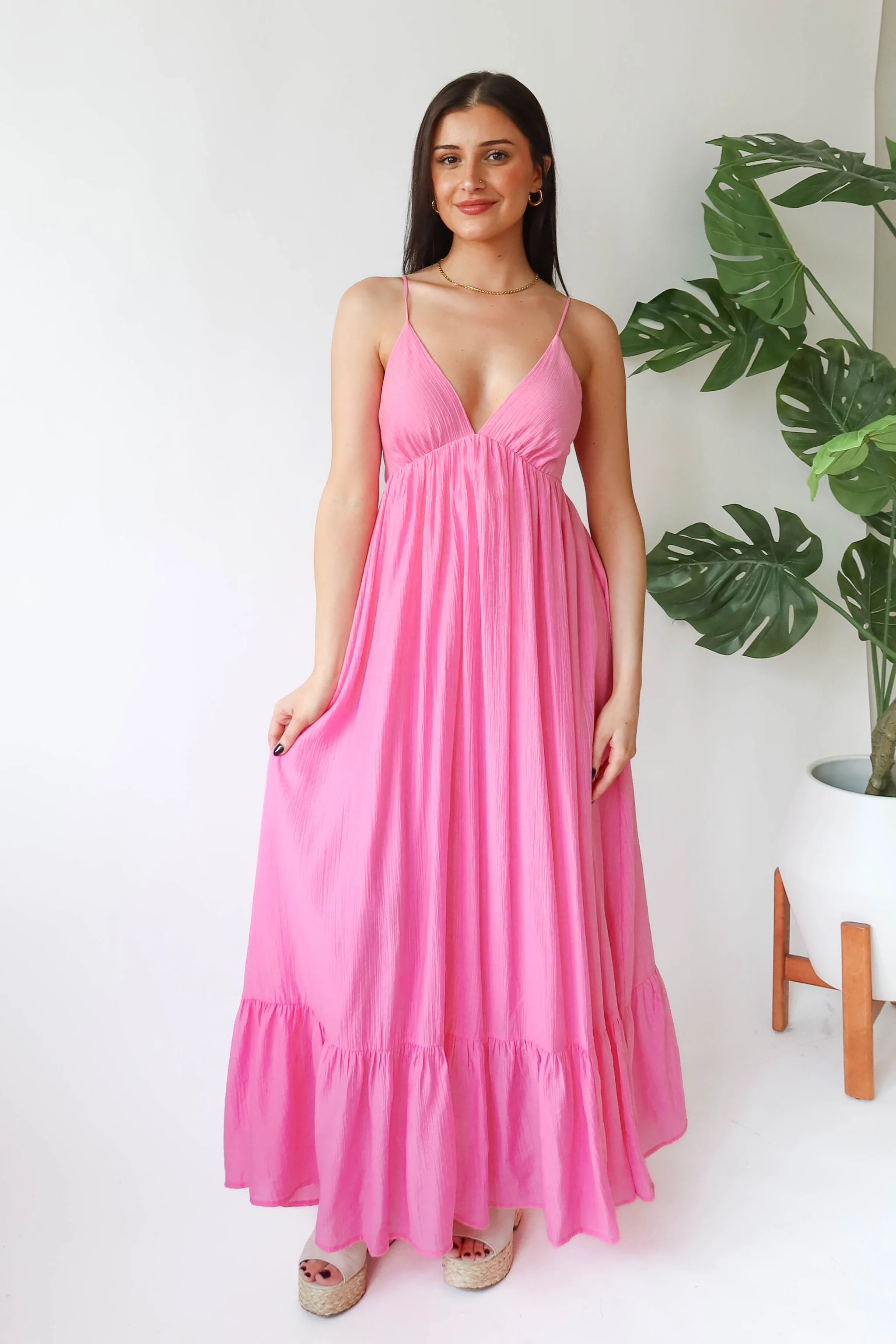 Shine Bright Maxi Dress in Pink | Grey Bandit