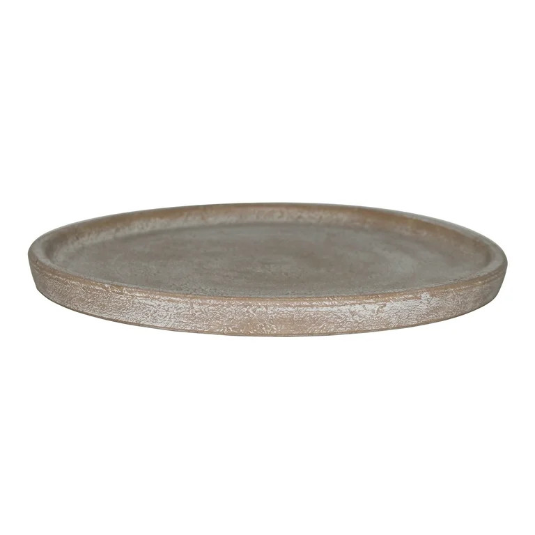 Better Homes & Gardens 10 in. Hand-painted Brown Earthenware Saucer | Walmart (US)