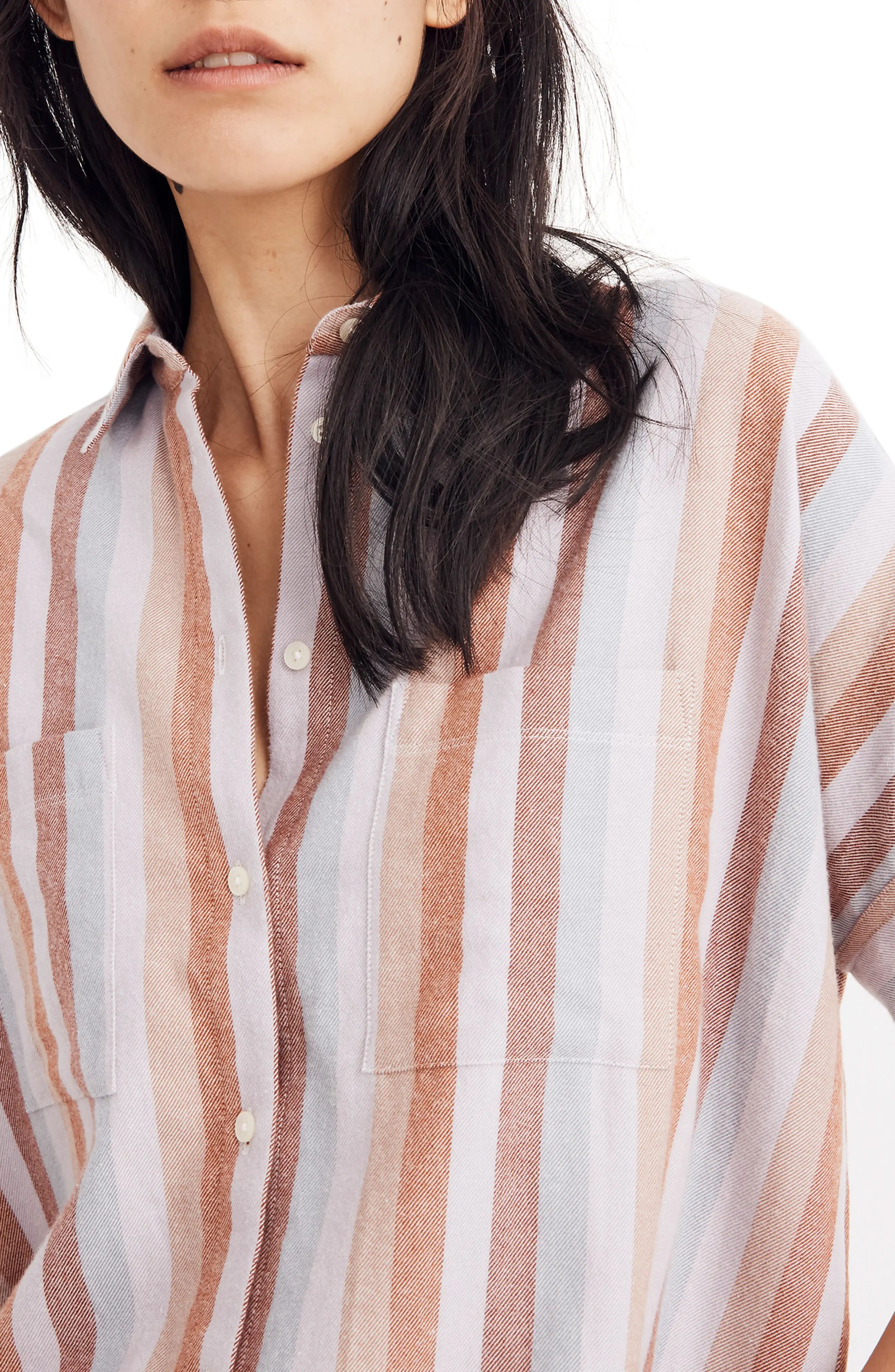 Madewell Flannel Courier Shirt (Regular & Plus Size) | Nordstrom