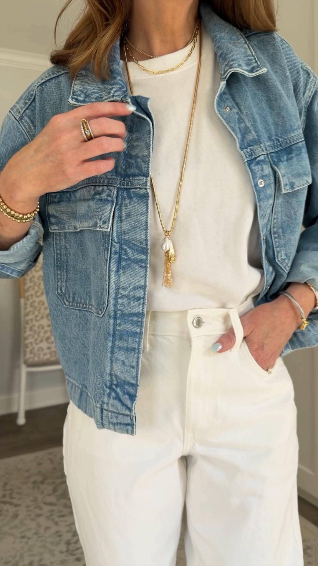 Designer inspired Jean jacket sized up to a large 
White barrel jeans size 6L

The best Target haul on the internet. Seriously. I’ve always been a fall fashion girl, but Target has changed that💛 These are my faves.

#targetforthewin #targetstyle #targetfashion 
Target fashion haul, spring fashion trends 2026, target finds, Target must haves, designer inspired, Pinterest outfit, Target must haves, spring outfit ideas, summer outfit ideas, graduation guest outfit, mom style, look for less, tall girl style

#LTKootd #LTKSeasonal #LTKOver40