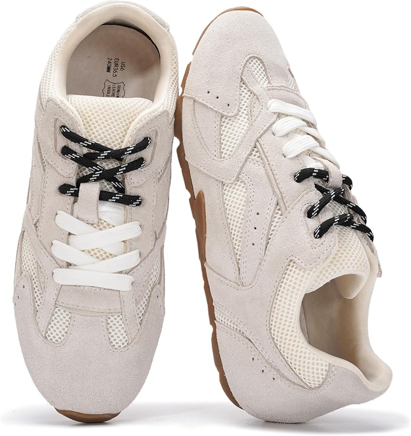 Project Cloud Leather Barefoot Shoes Women – Memory Foam Lace-Up Womens Sneakers – Lightweigh... | Amazon (US)