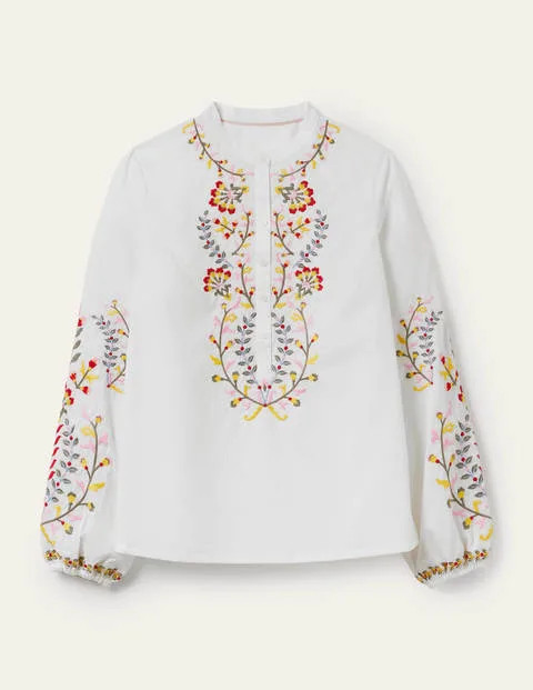 Embroidered Popover Blouse | Boden (UK & IE)