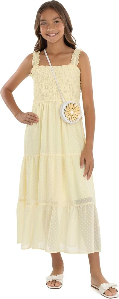 Speechless Girls' Sleeveless Smocked Maxi Sundress | Amazon (US)
