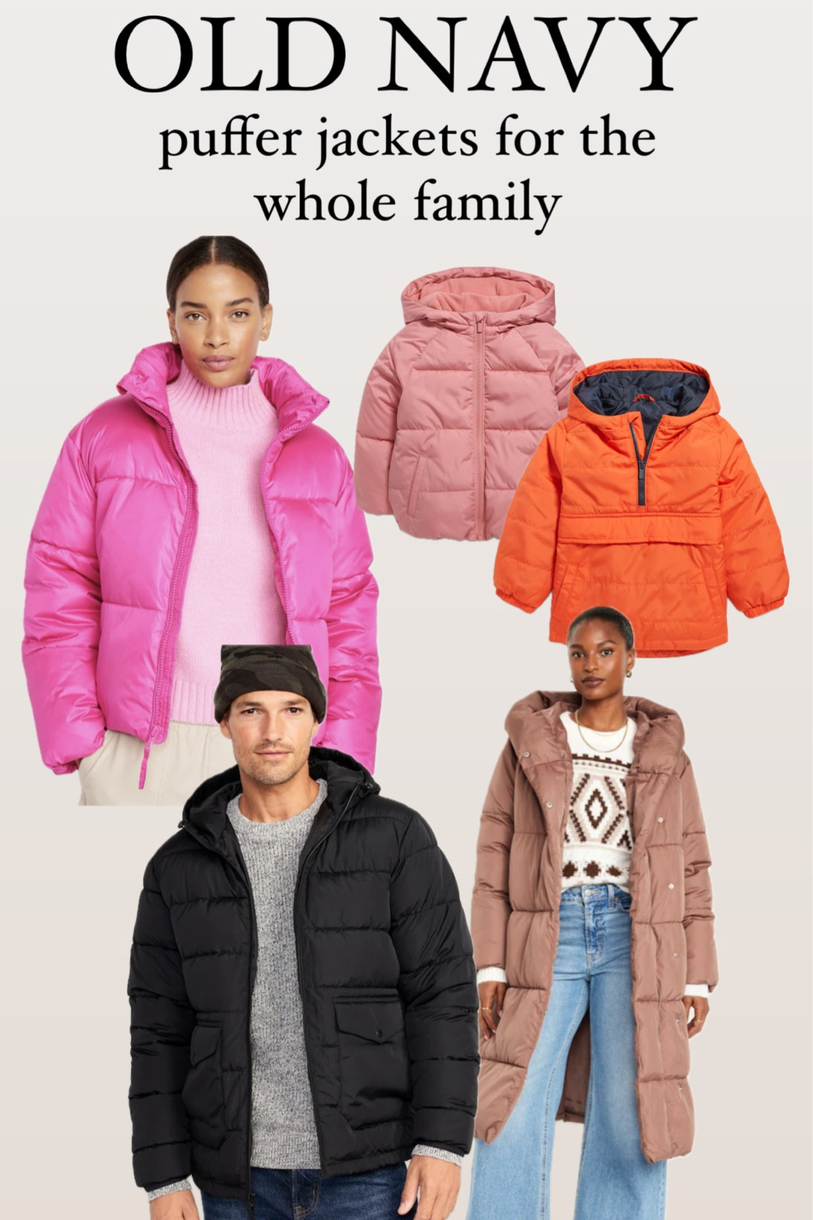 OLD NAVY PUFFER JACKETS
FOR THE ENTIRE FAMILY

#LTKtravel #LTKfindsunder50 #LTKsalealert